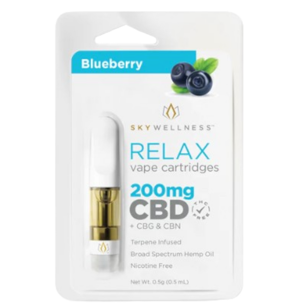 CBD RELAX Vape Cartridge 200mg Blueberry CBD RELAX Vape Cartridge 200mg Blueberry