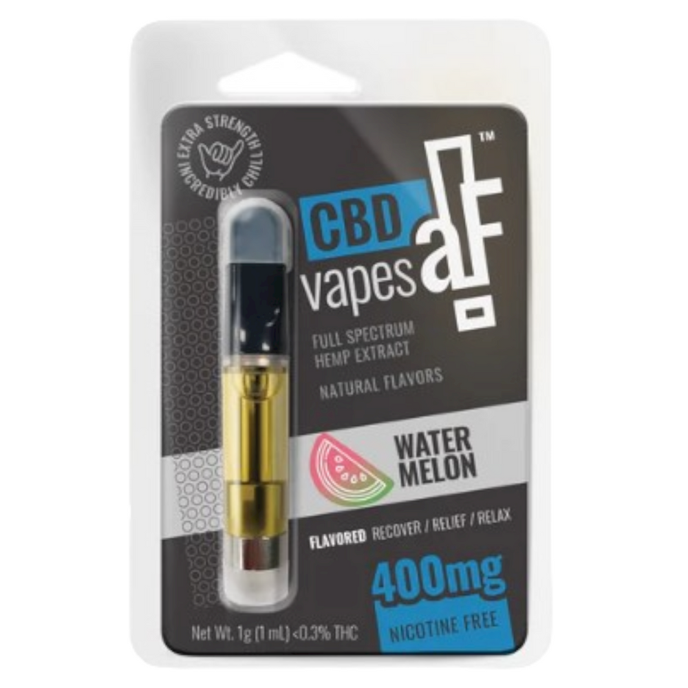 flavored cbd vape cartridge CBDaF!® Cartridge 1mL 400mg Watermelon